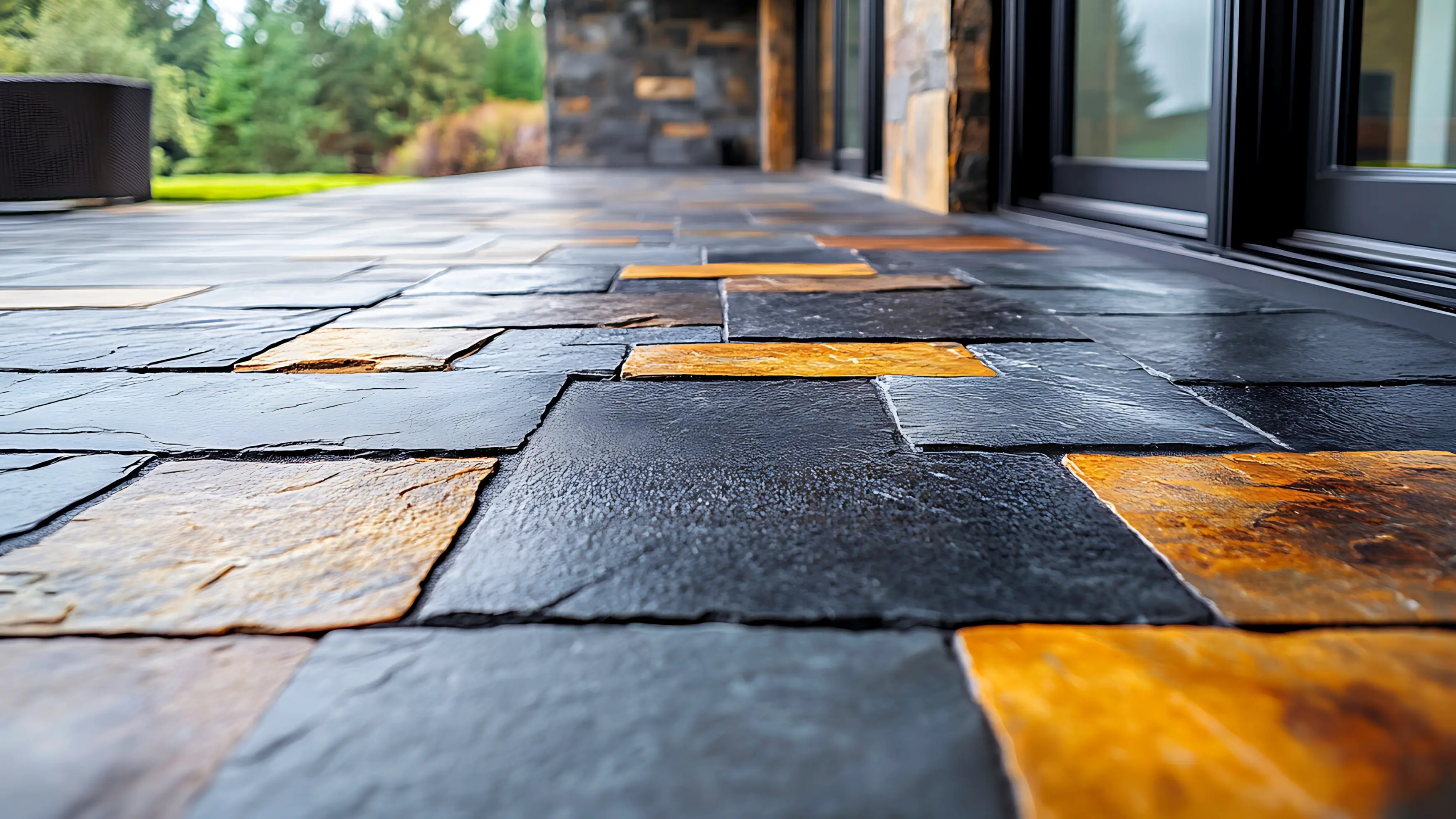 Tile patio